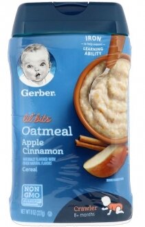 Gerber Baby Oatmeal Apple Cinnamon 8 oz 227 gr Kaşık Mama kullananlar yorumlar